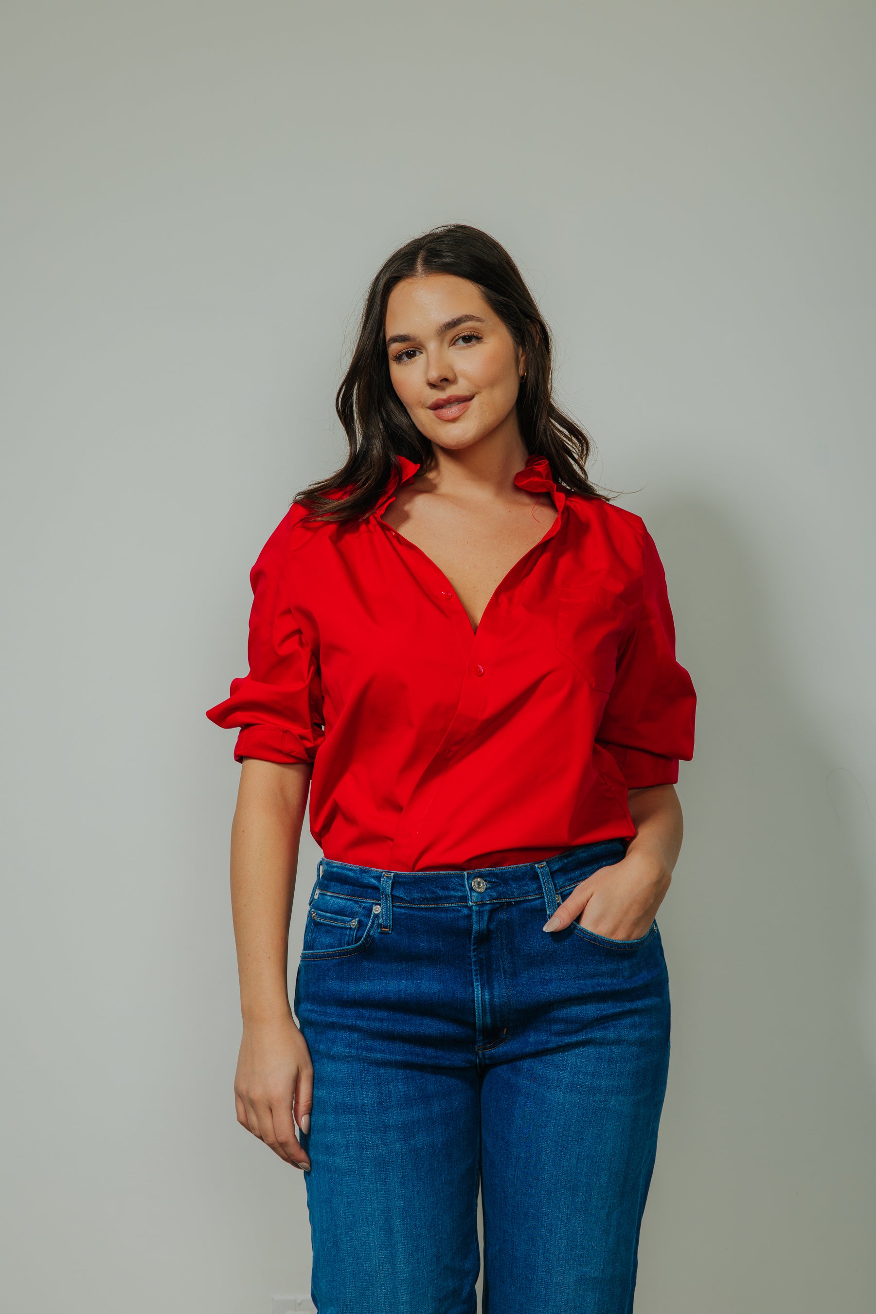 Red Lovers Fit love sweater [red] – Six Fifty Clothing main image 4