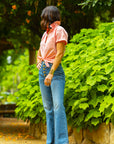 Quarantini Orange Gingham