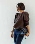 Cooper Sweatshirt Chocolate Brown