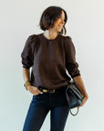 Cooper Sweatshirt Chocolate Brown