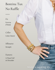 Bontina TUX White ~ No Ruffle