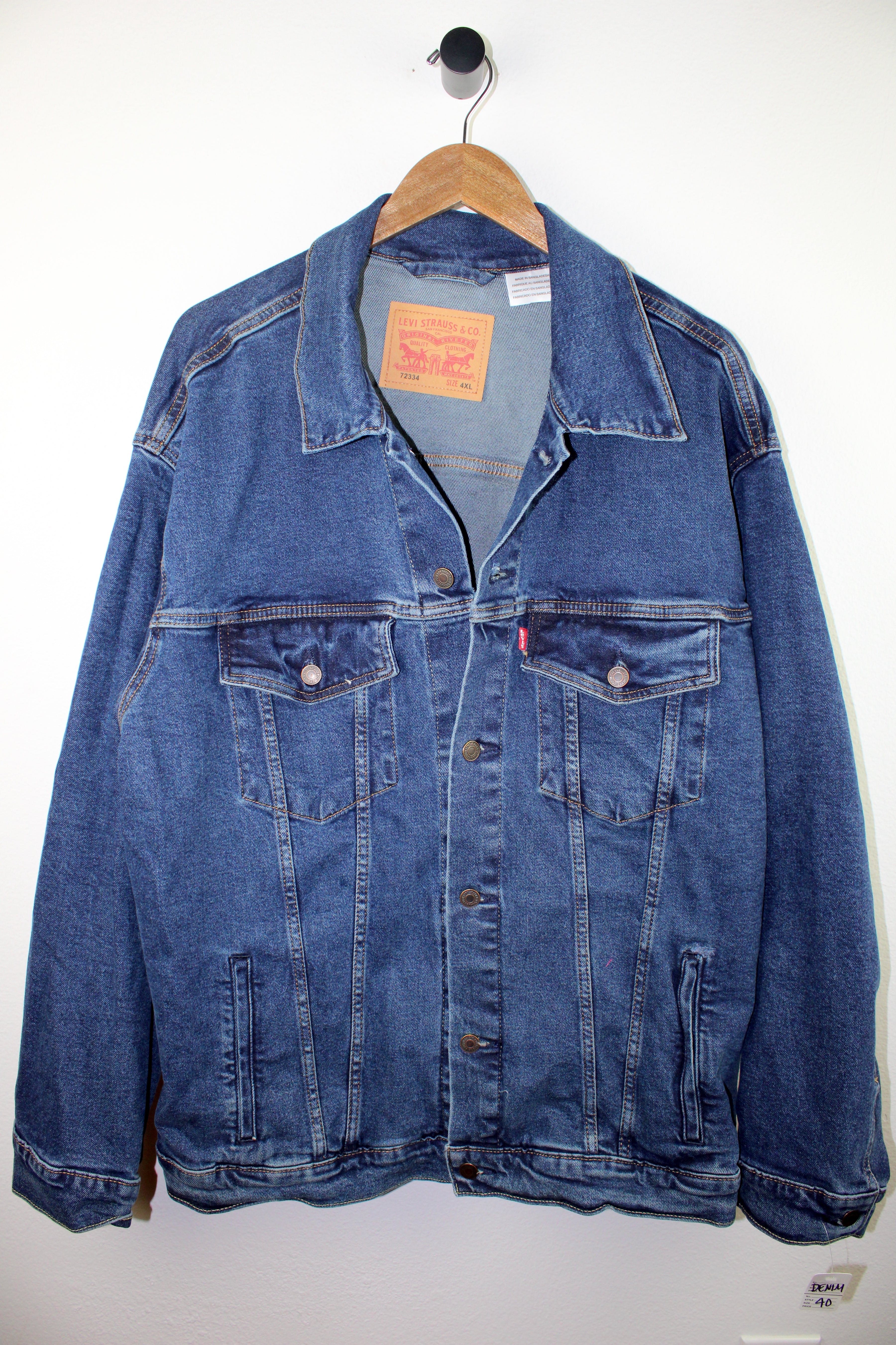 Oversized levi's denim fashion jacket