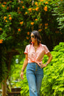 Quarantini Orange Gingham