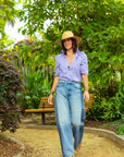 Bontina Purple & White Gingham