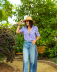 Bontina Purple & White Gingham