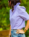 Bontina Purple & White Gingham