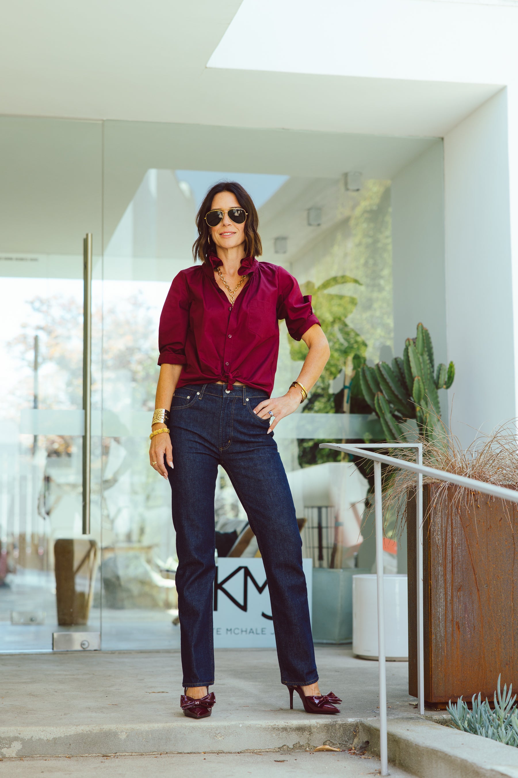トップス Machatt W cloth over shirt SHOPKMJ - Kate McHale Jensen