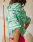 Meeghan Green Stripe