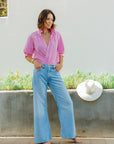 Southern Lover Pink & White Stripe