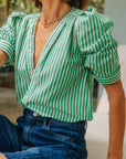 Bon Voyage Green Stripe