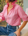 Southern Lover Pink & White Stripe